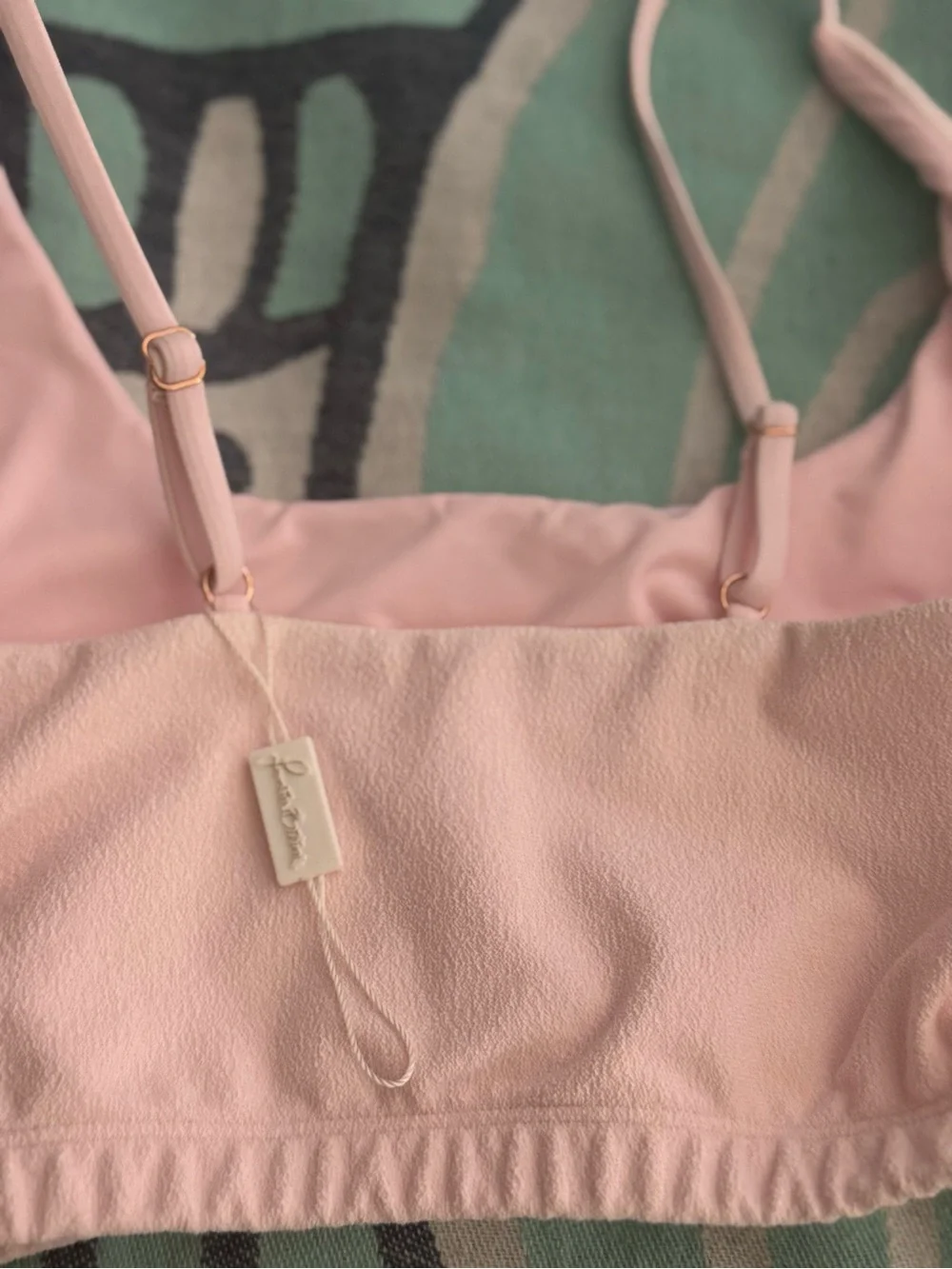 Frankie's Bikinis Light Pink Bikini Top - PERFECT CONDITION NEVER WORN!